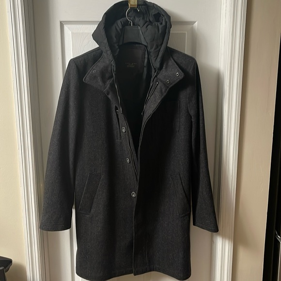 Zara Men Hooded Trench Coat - Picture 1 of 3